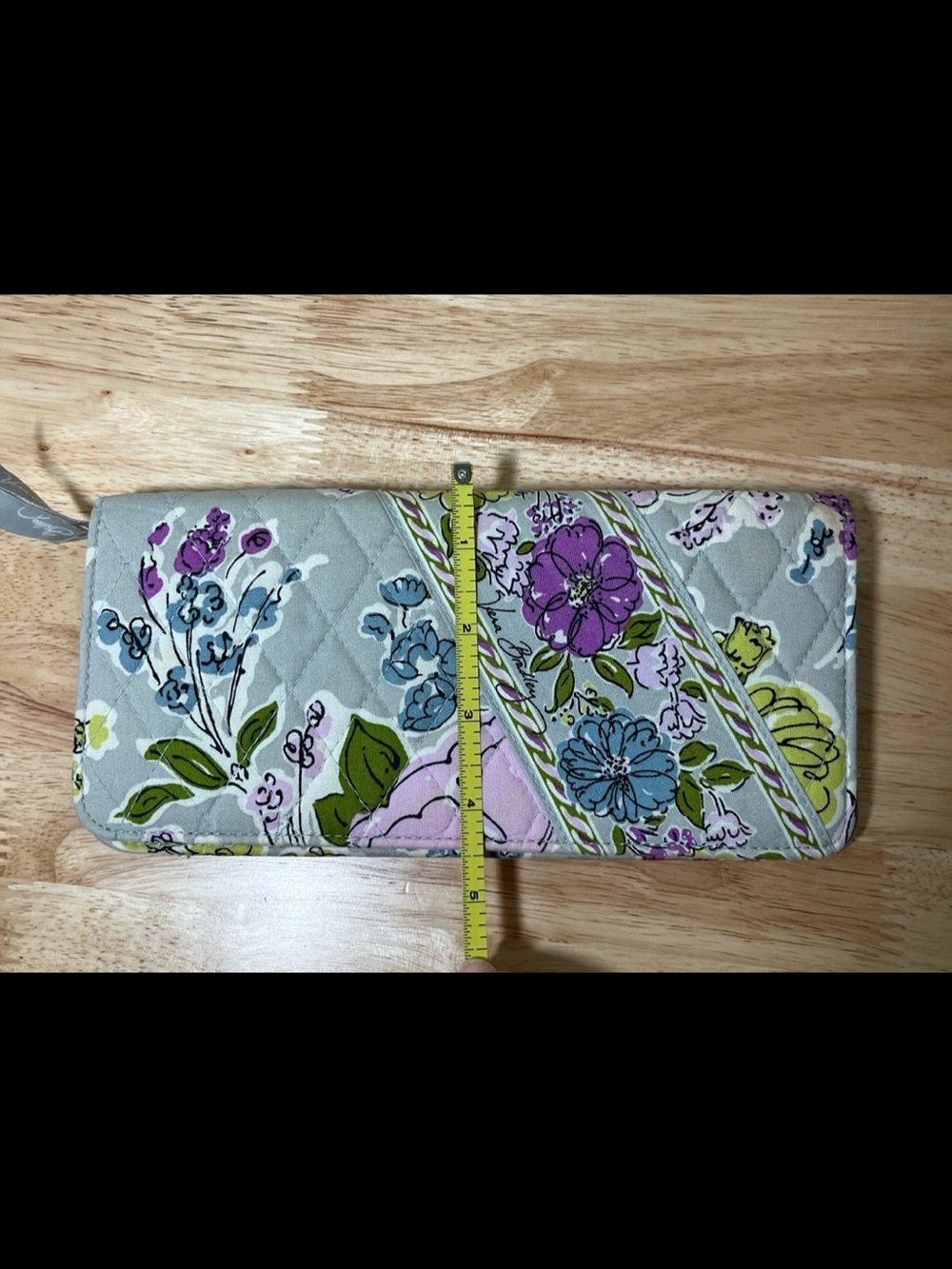 Vera Bradley Watercolor Travel Wallet Retired Print Vintage - Picture 7 of 9